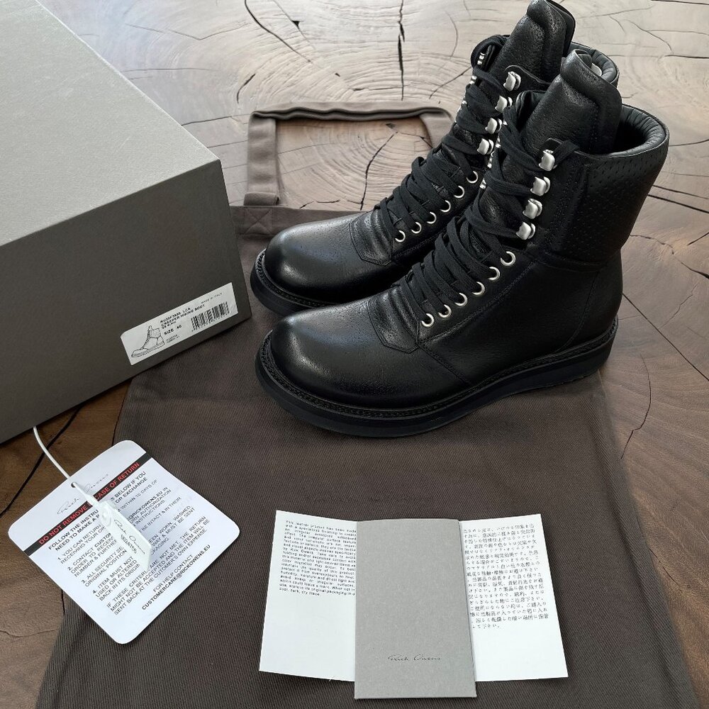 Rick Owens - Bull Leather Cat Creeper Hiking Boot Performa FW20 GRAIL